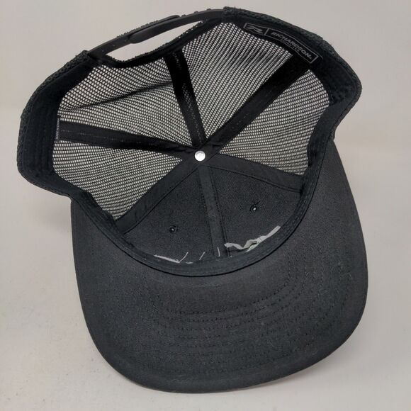Richardson Men's Snapback Mesh Back Hat Black Embroidered Fargo Style 112 - Picture 6 of 8